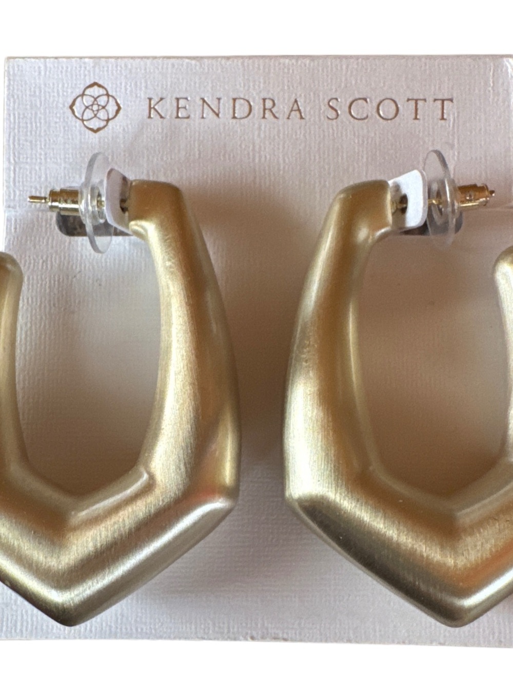 Kendra Scott Kaia Large Hoop in brushed gold plated